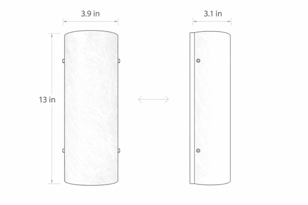 Lumen Crystal Light - Sculptural Resin Wall Sconce