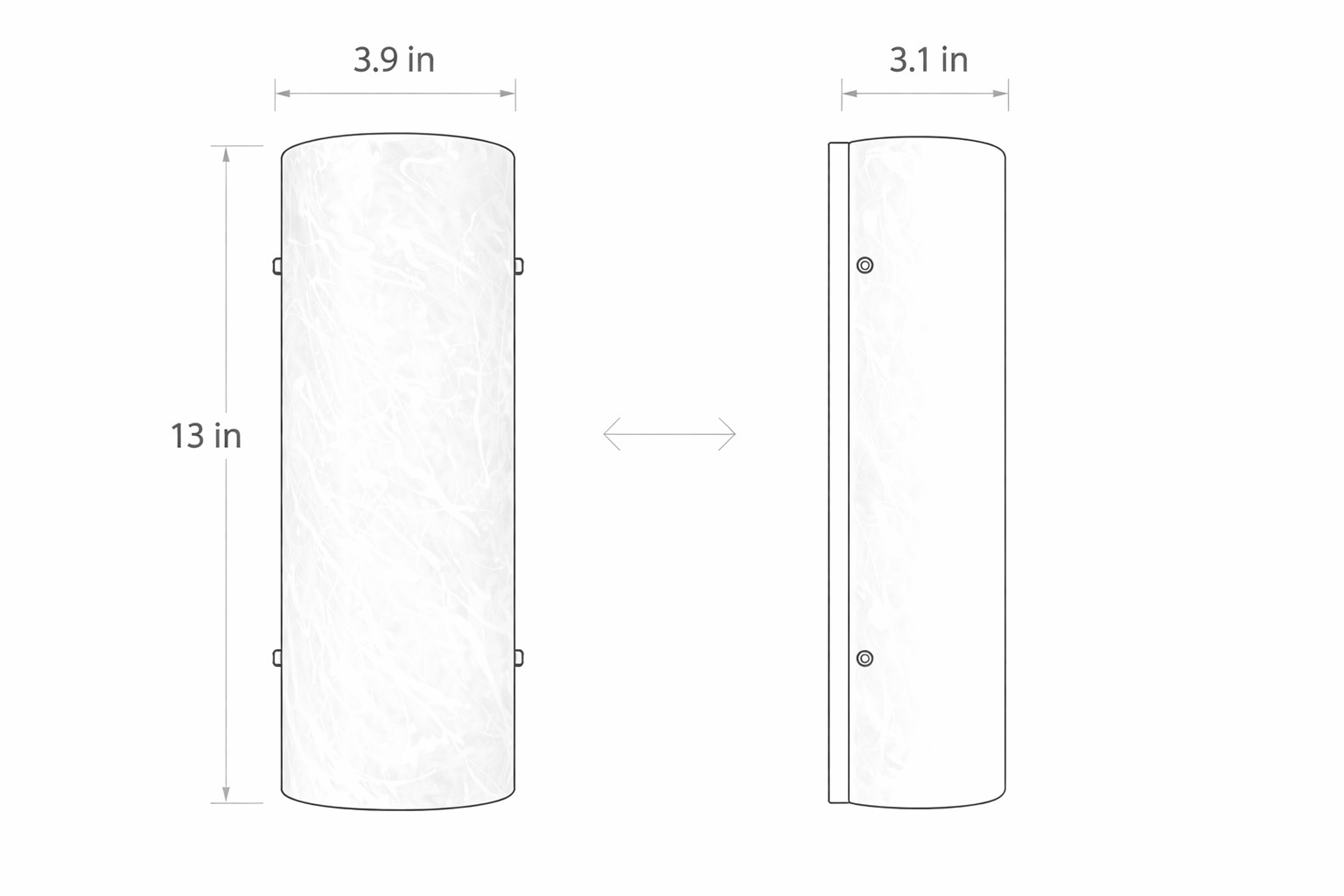 Lumen Crystal Light - Sculptural Resin Wall Sconce - Image 7