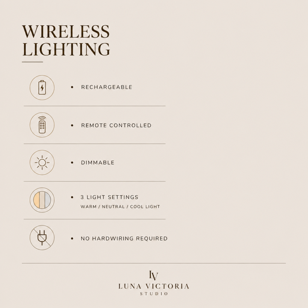 Wireless Organic Shaped LED Wall Sconce | 'Moss'