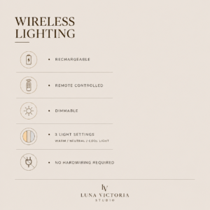 Wireless Sculptural LED Wall Sconce | 'Dusk' - Image 12