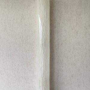 Large vertical wireless resin wall light with sculptural form
