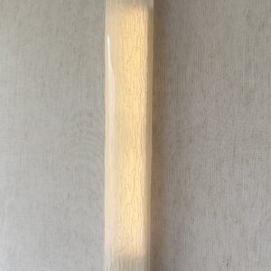 Large vertical wireless resin wall light with sculptural form