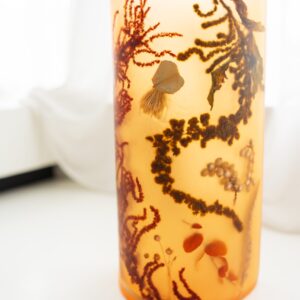 Amber Resin Vessel II - Handmade Botanical Vase