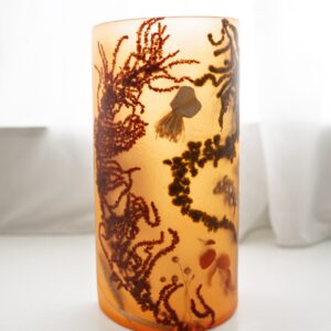Amber Resin Vessel II - Handmade Botanical Vase - Image 2