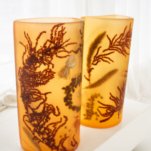 Amber Resin Vessel II - Handmade Botanical Vase - Image 4